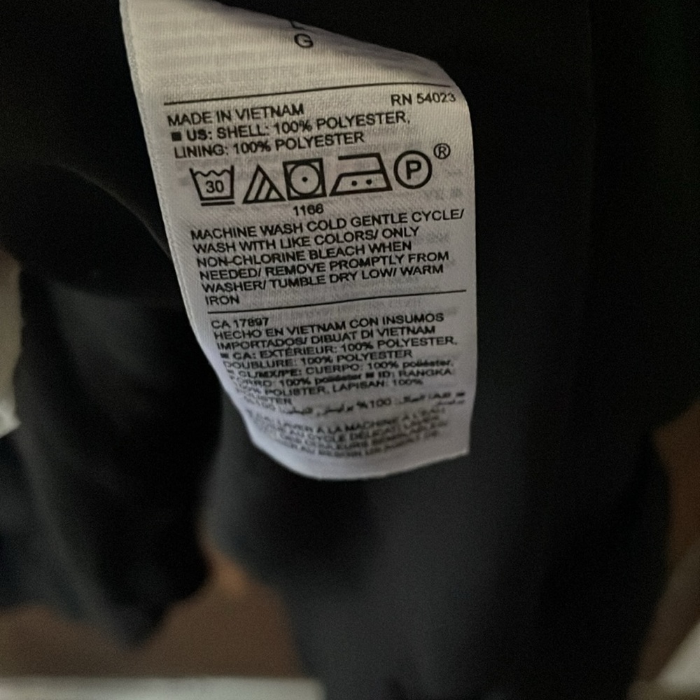 Old nacy black ruffle faux wrap dress - Picture 7 of 8